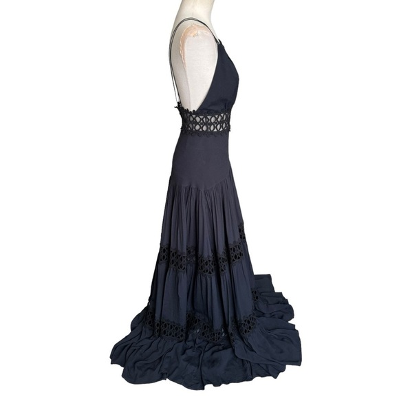 NWT Silvia Tcherassi Annabella Guipure Lace Dress in Black - Picture 7 of 16